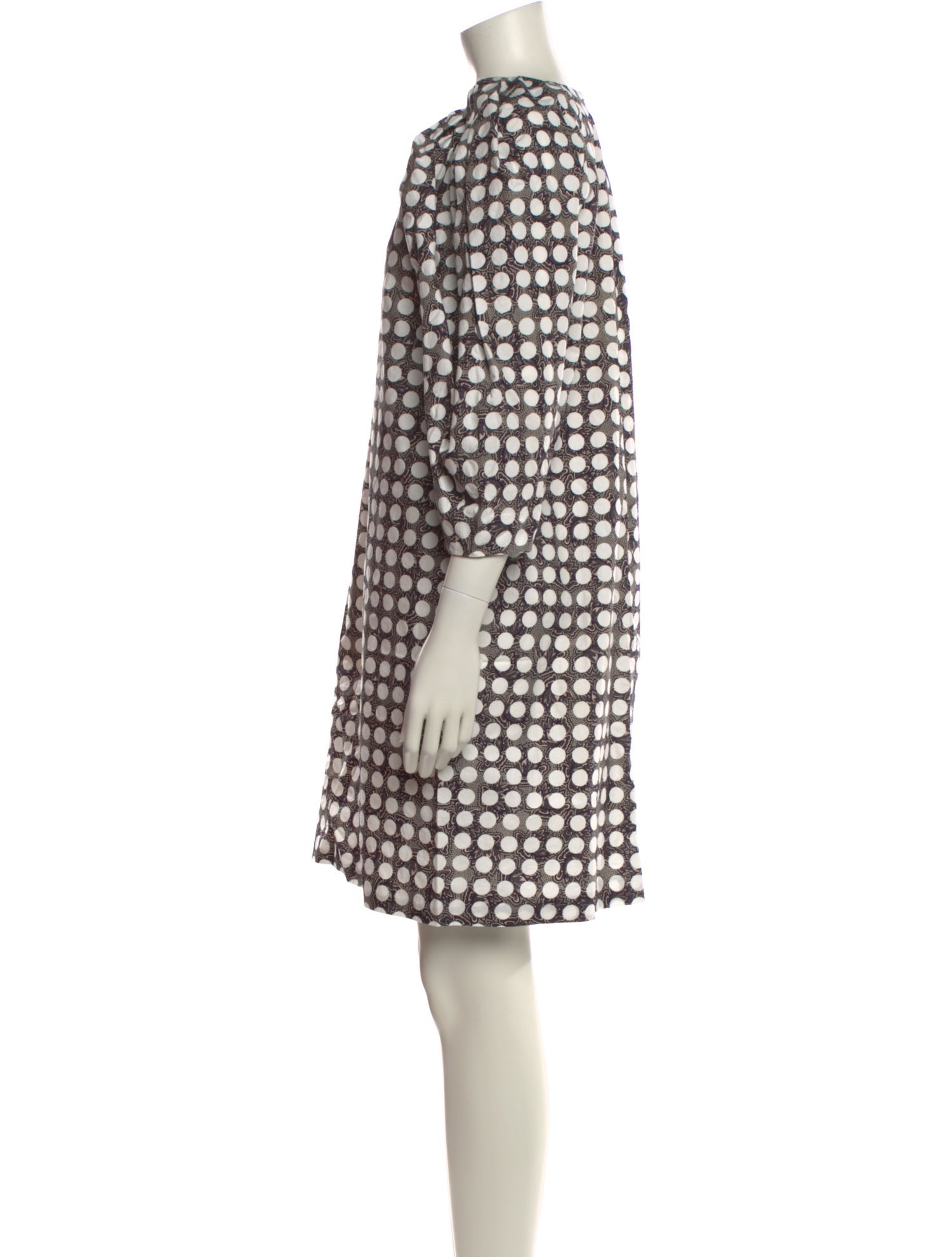 A Détacher Printed Knee-Length Dress