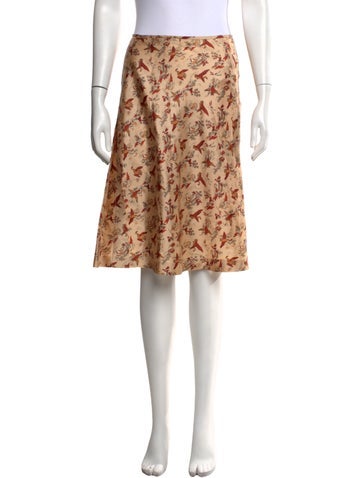 Pre-owned A Detacher Printed Midi Length Skirt In Multicolor