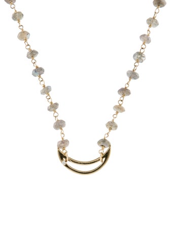 Andrea Fohrman 14K Labradorite & Diamond Beaded Necklace