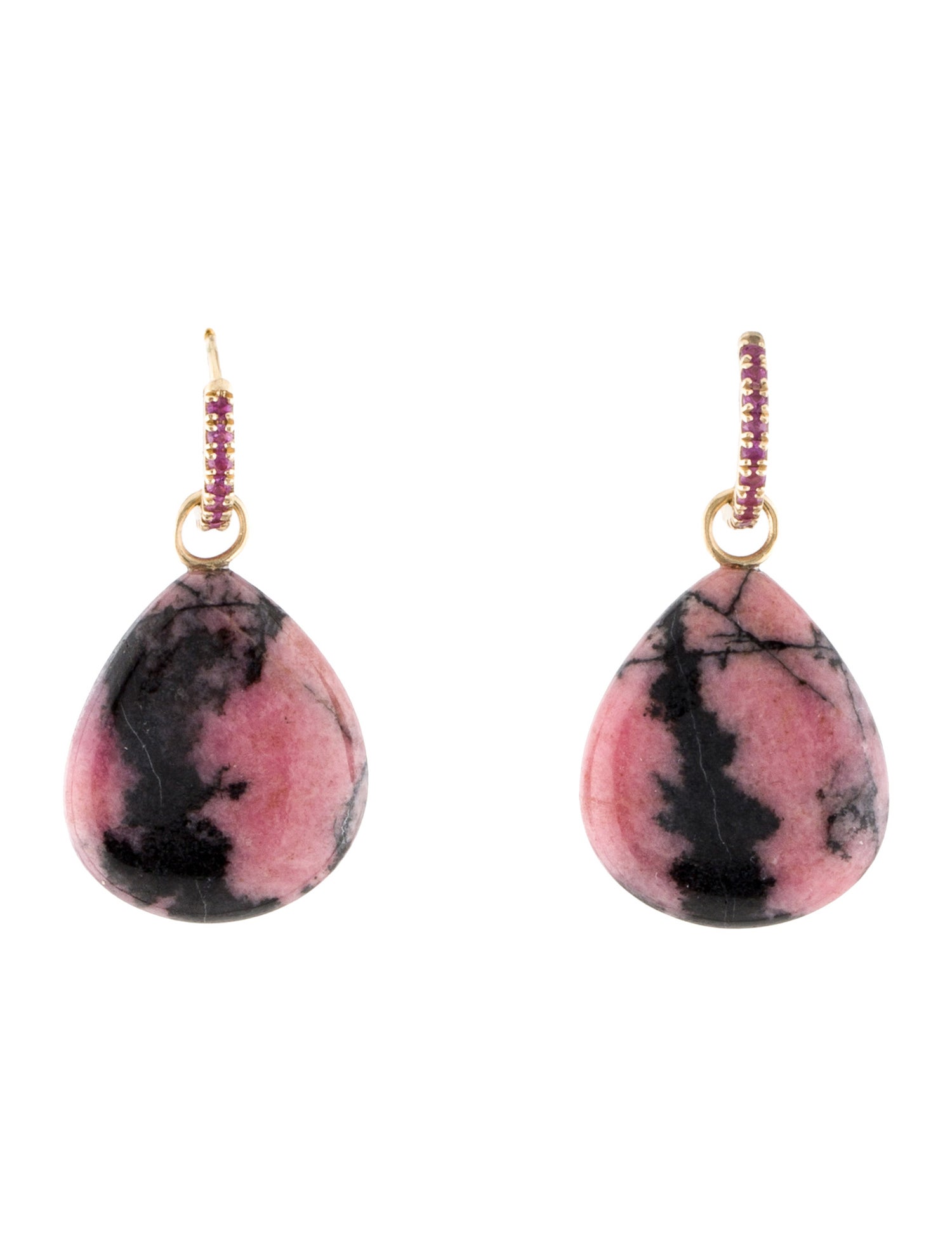 Andrea Fohrman 14K Rhodonite & Sapphire Drop Earrings