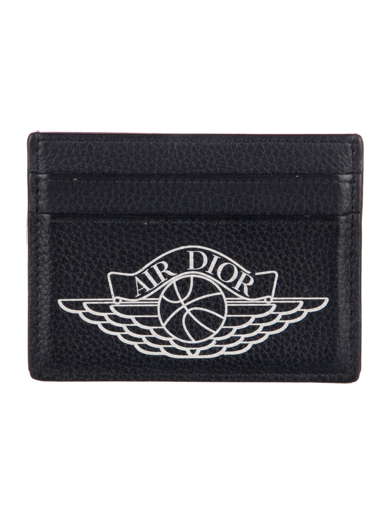 Air Dior Wings Card Case Leather Card Holder