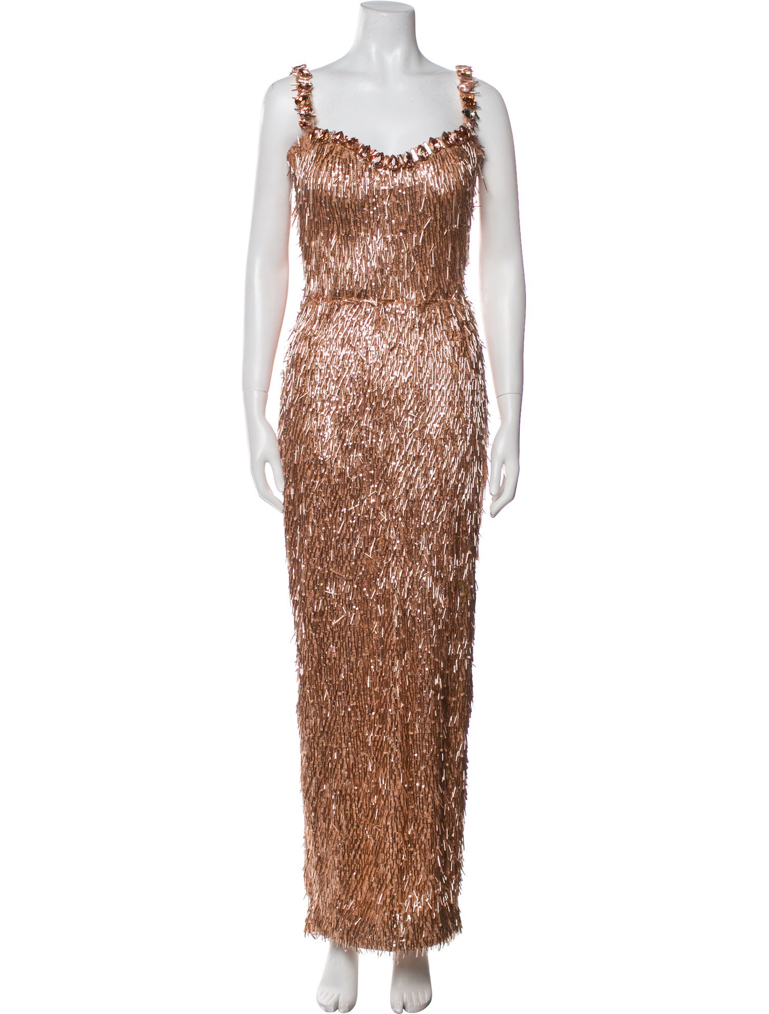 Albina dyla Square Neckline Long Dress