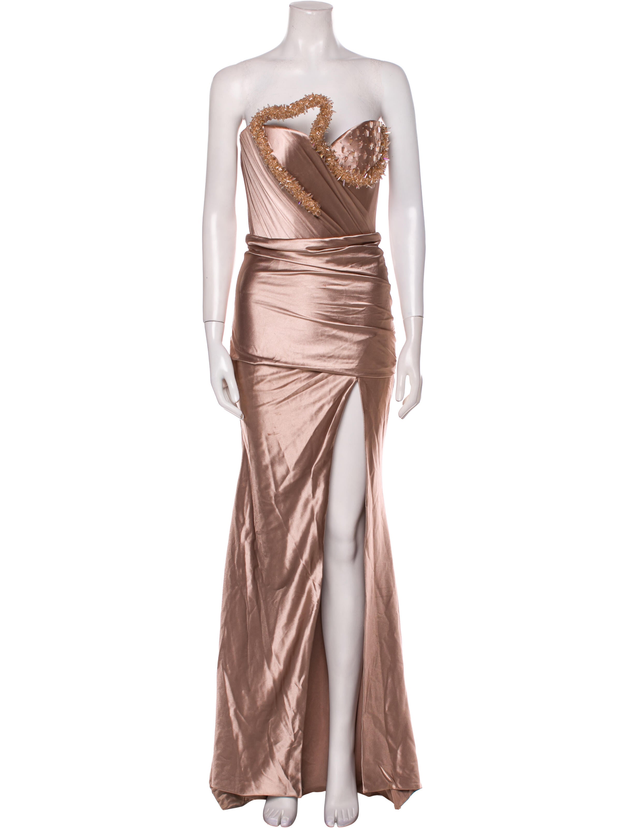 Albina dyla Strapless Long Dress