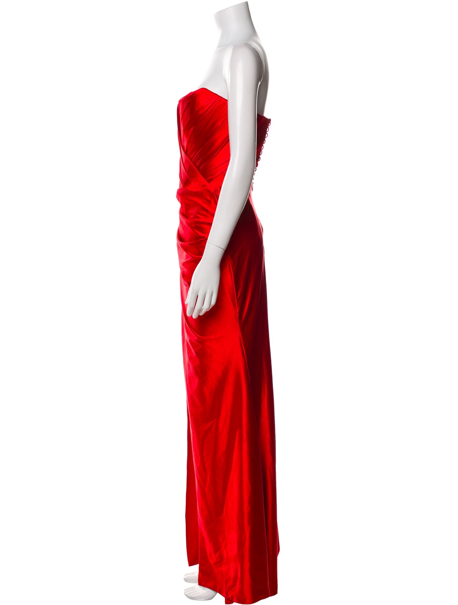 Albina dyla Strapless Long Dress