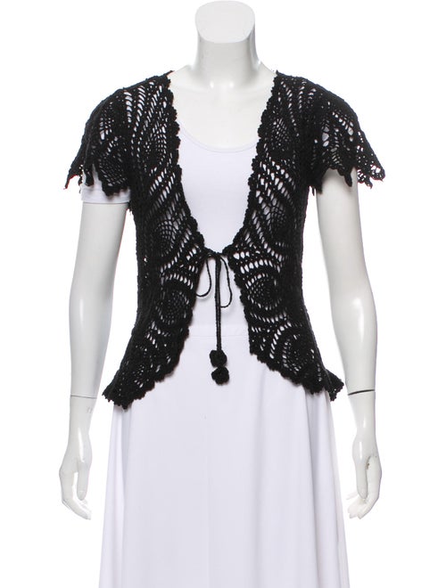 Adrienne Landau Short Sleeve Lightweight Cardigan