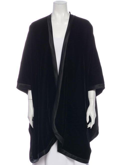 Adrienne Landau Velvet Shawl Black