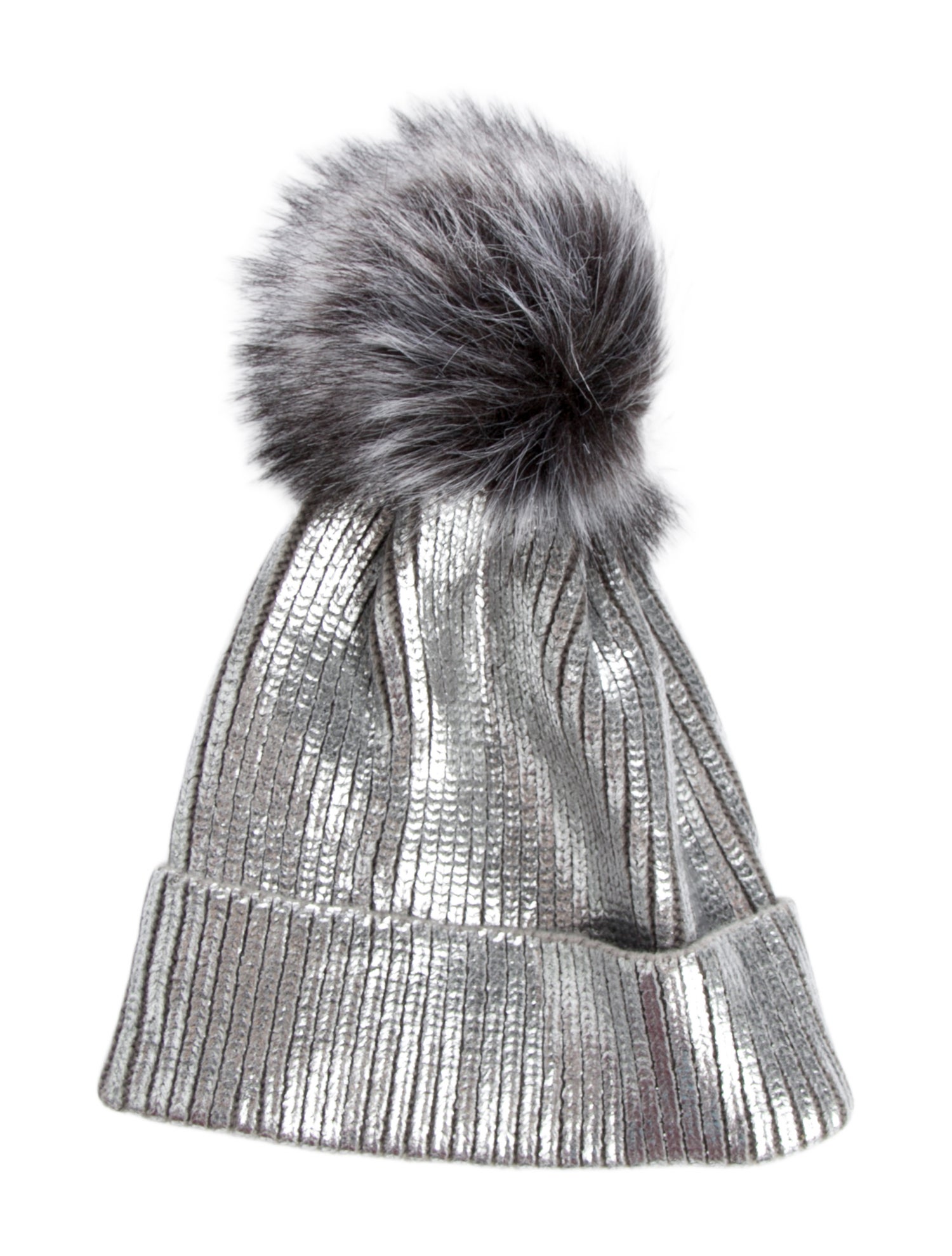 Adrienne Landau Metallic Beanie w/ Tags