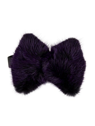 Adrienne Landau Furry Bow Tie