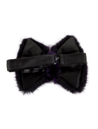 Adrienne Landau Furry Bow Tie