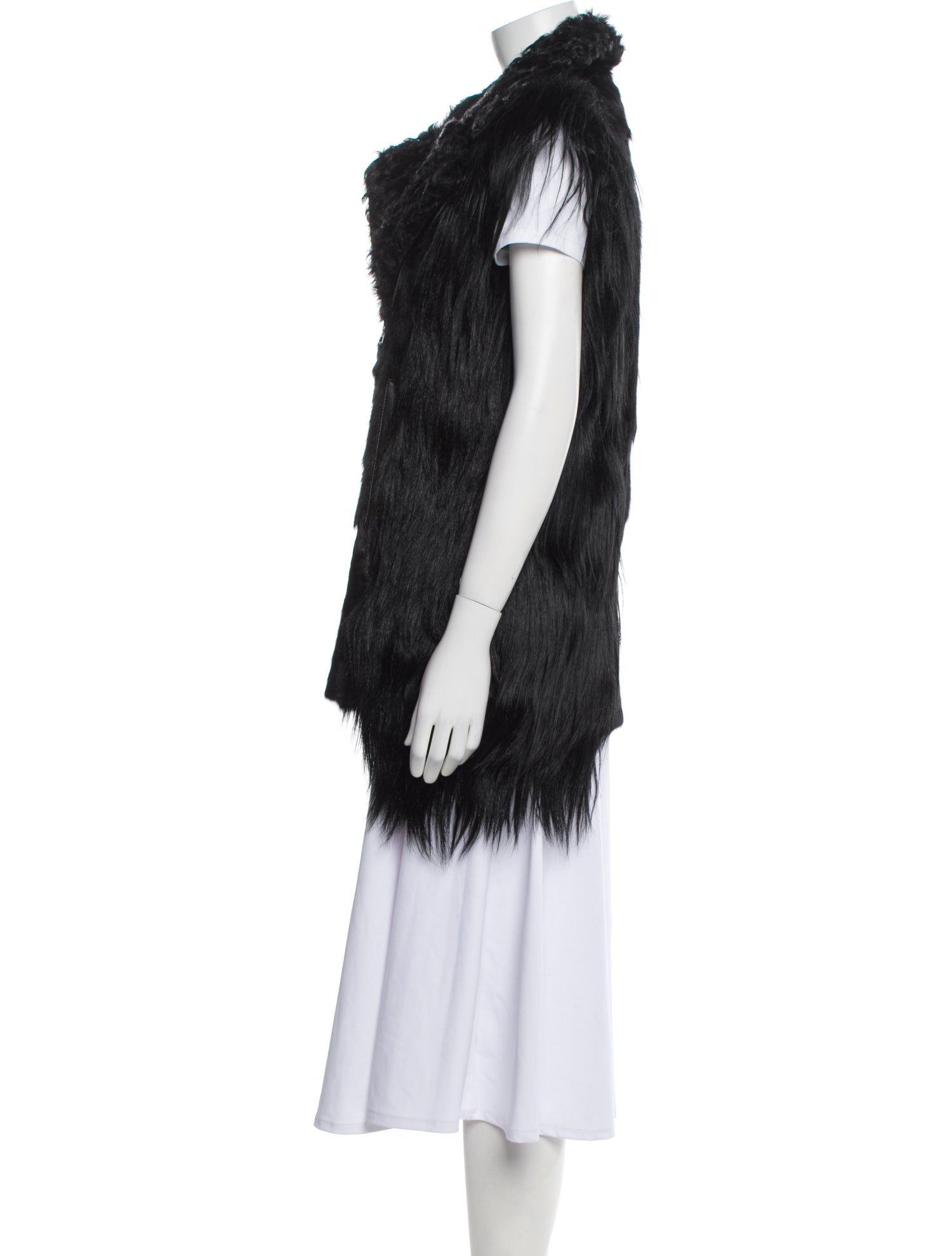 Adrienne Landau Lamb Leather Coat