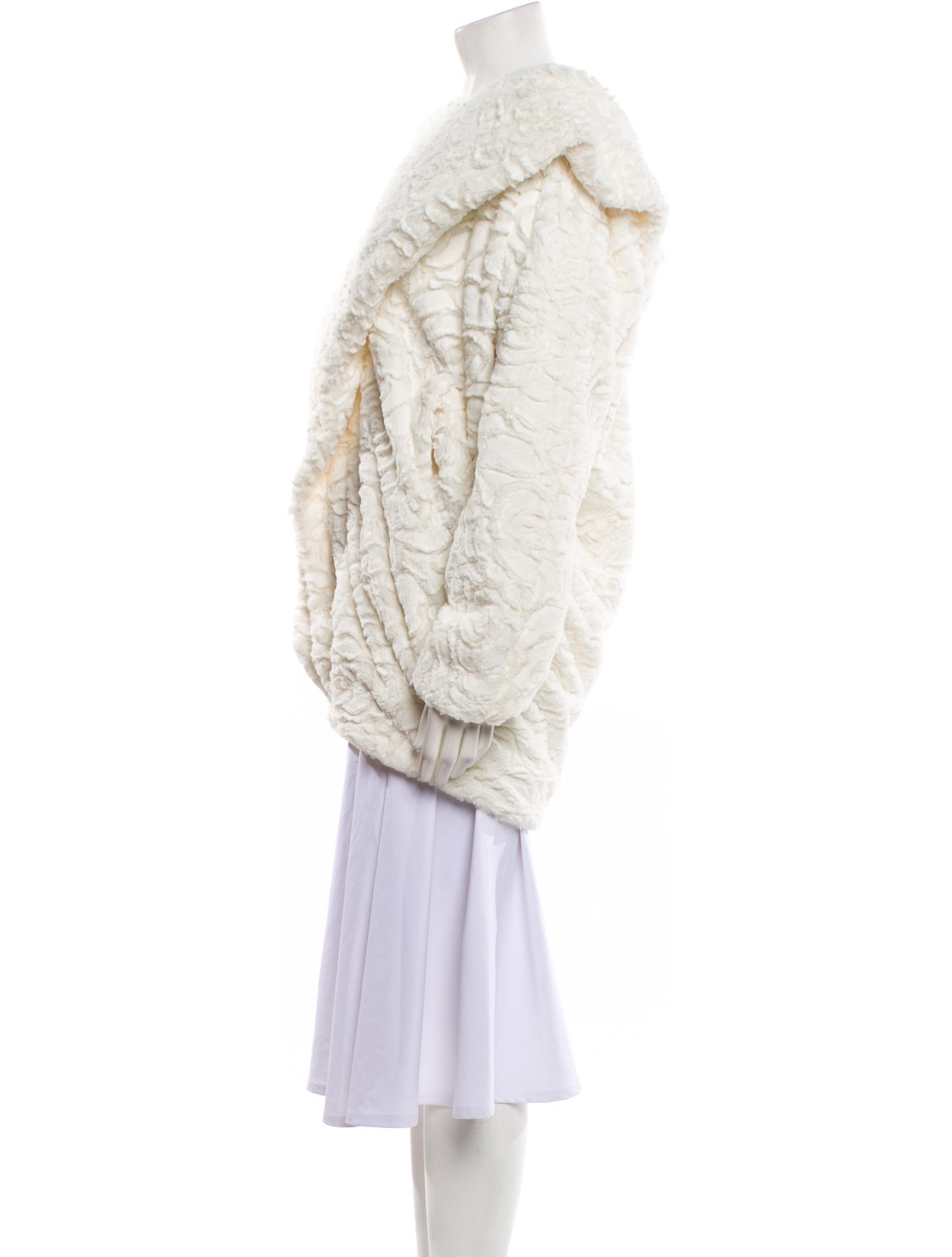 Adrienne Landau Faux Fur Coat