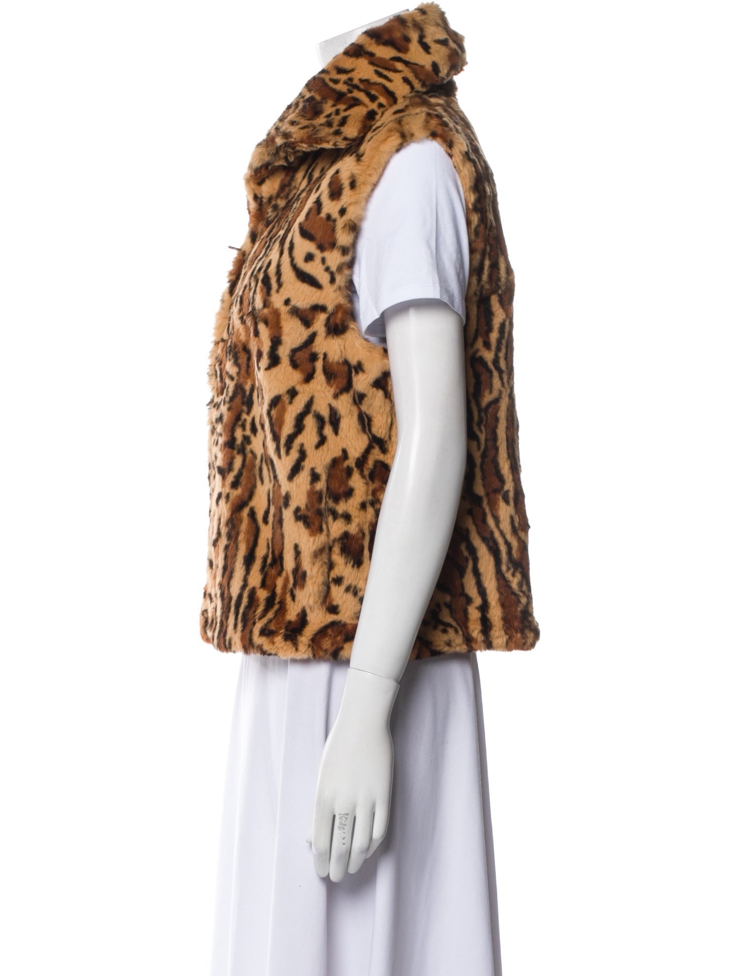 Adrienne Landau Animal Print Vest
