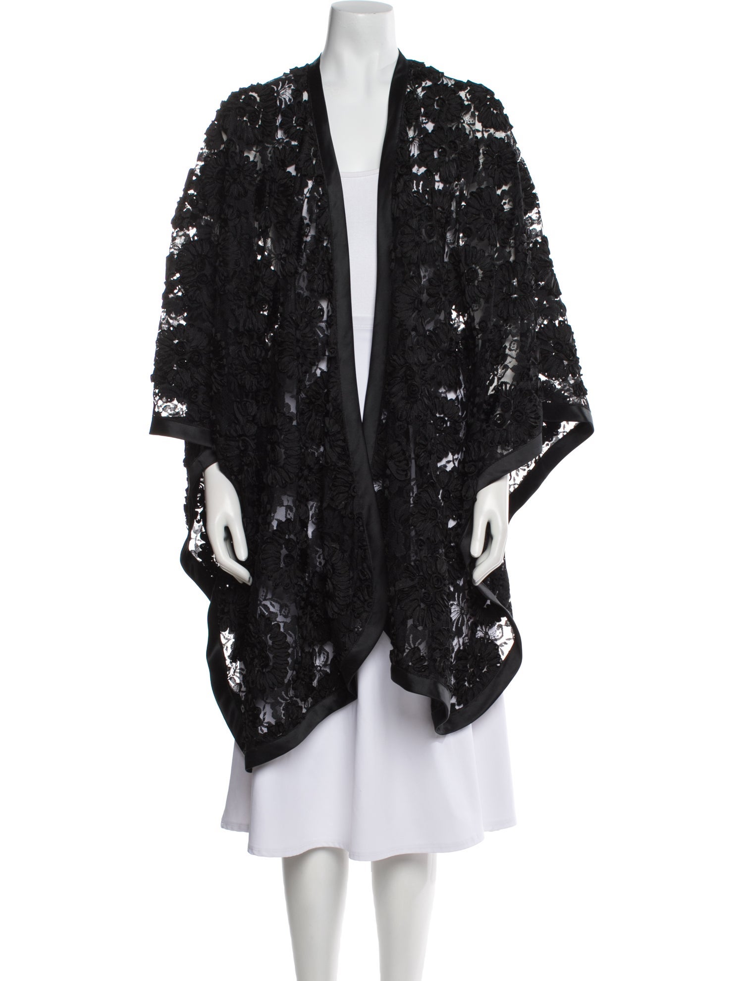 Adrienne Landau Lace Lace Pattern Jacket
