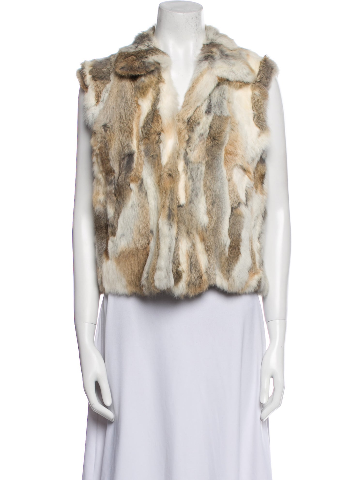 Adrienne Landau Fur Printed Fur Jacket