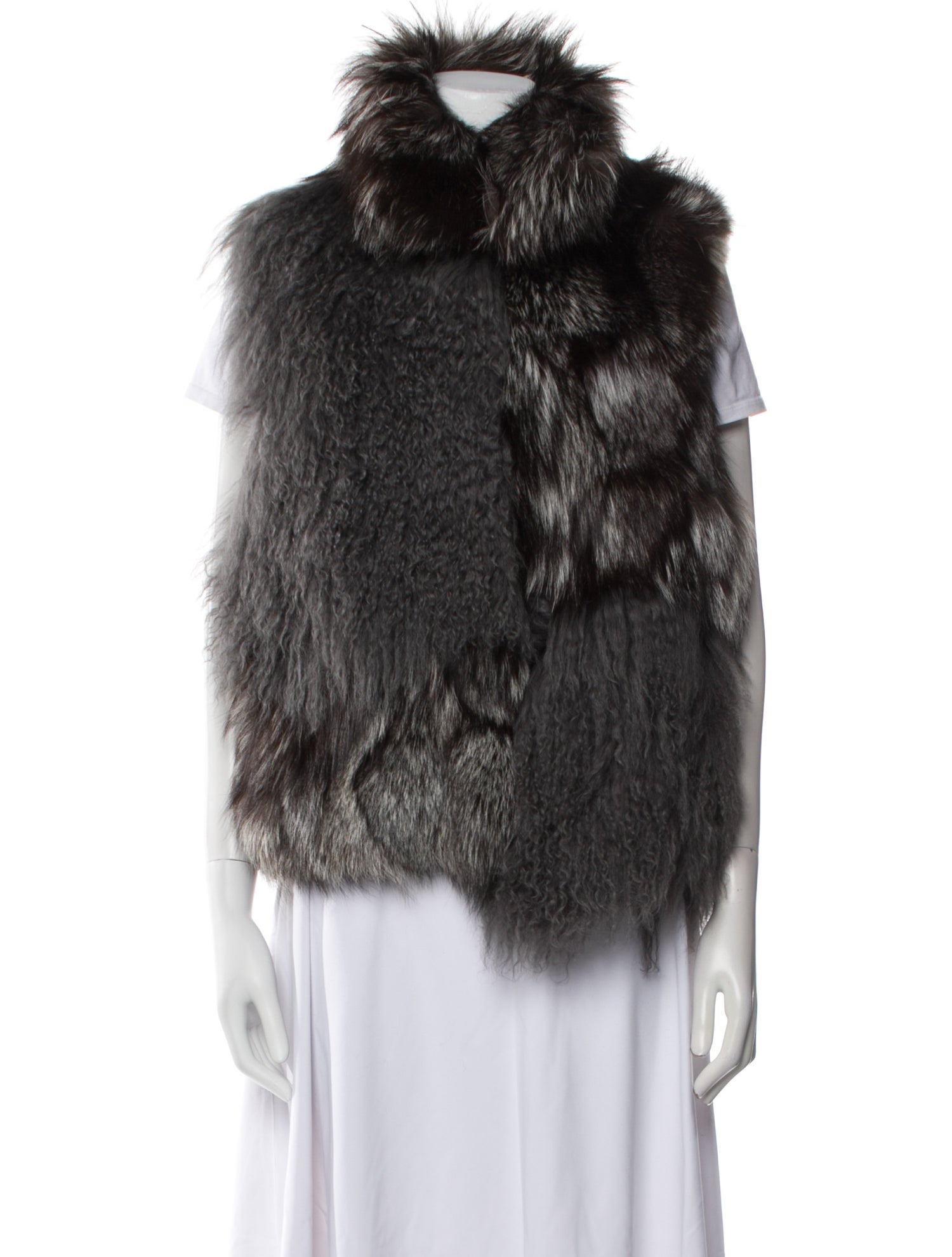 Adrienne Landau Fox Fur Jacket