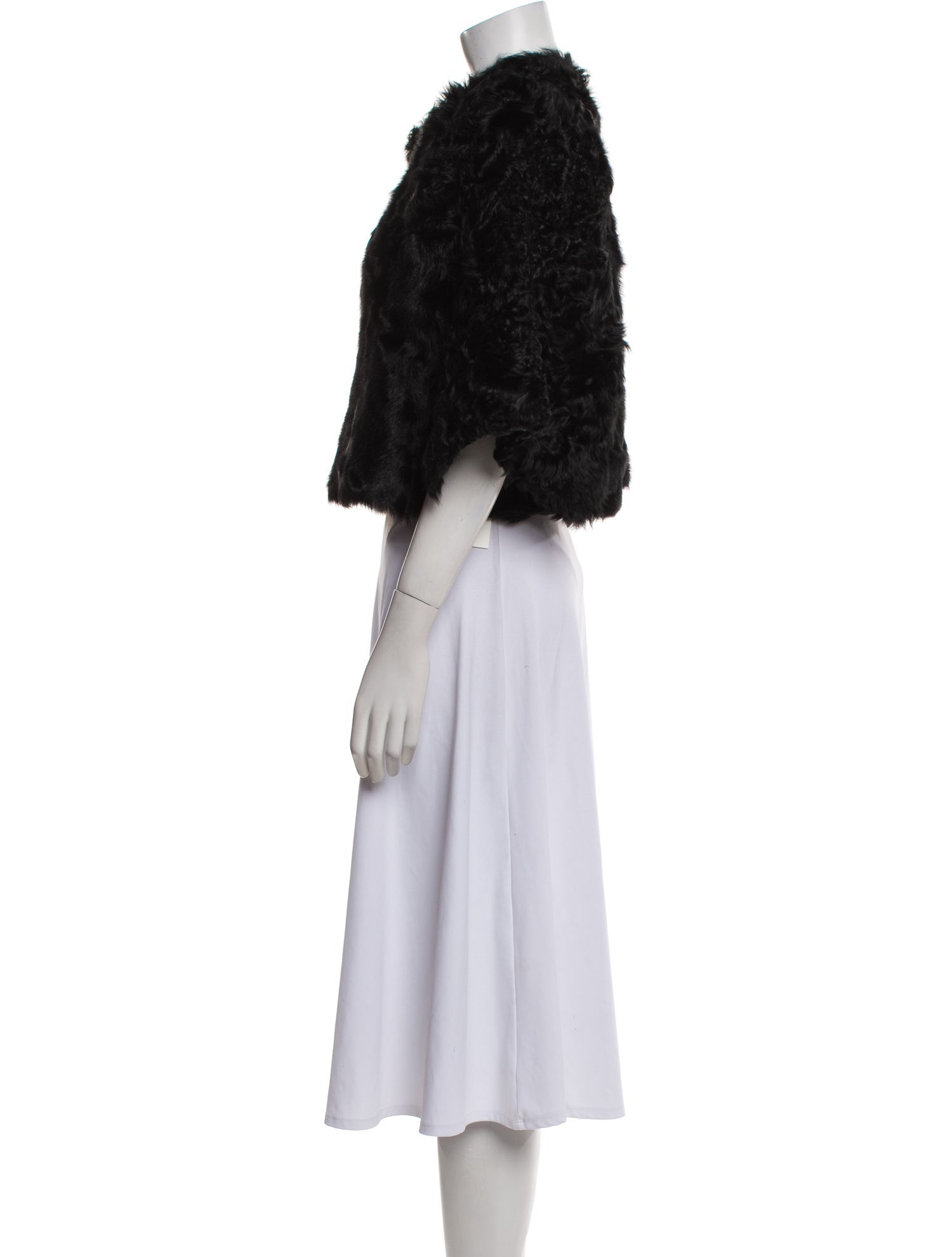 Adrienne Landau Lamb Fur Fur Jacket
