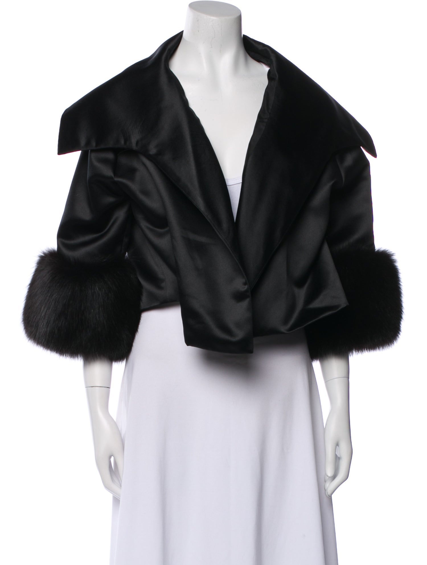 Adrienne Landau Silk Fur Jacket