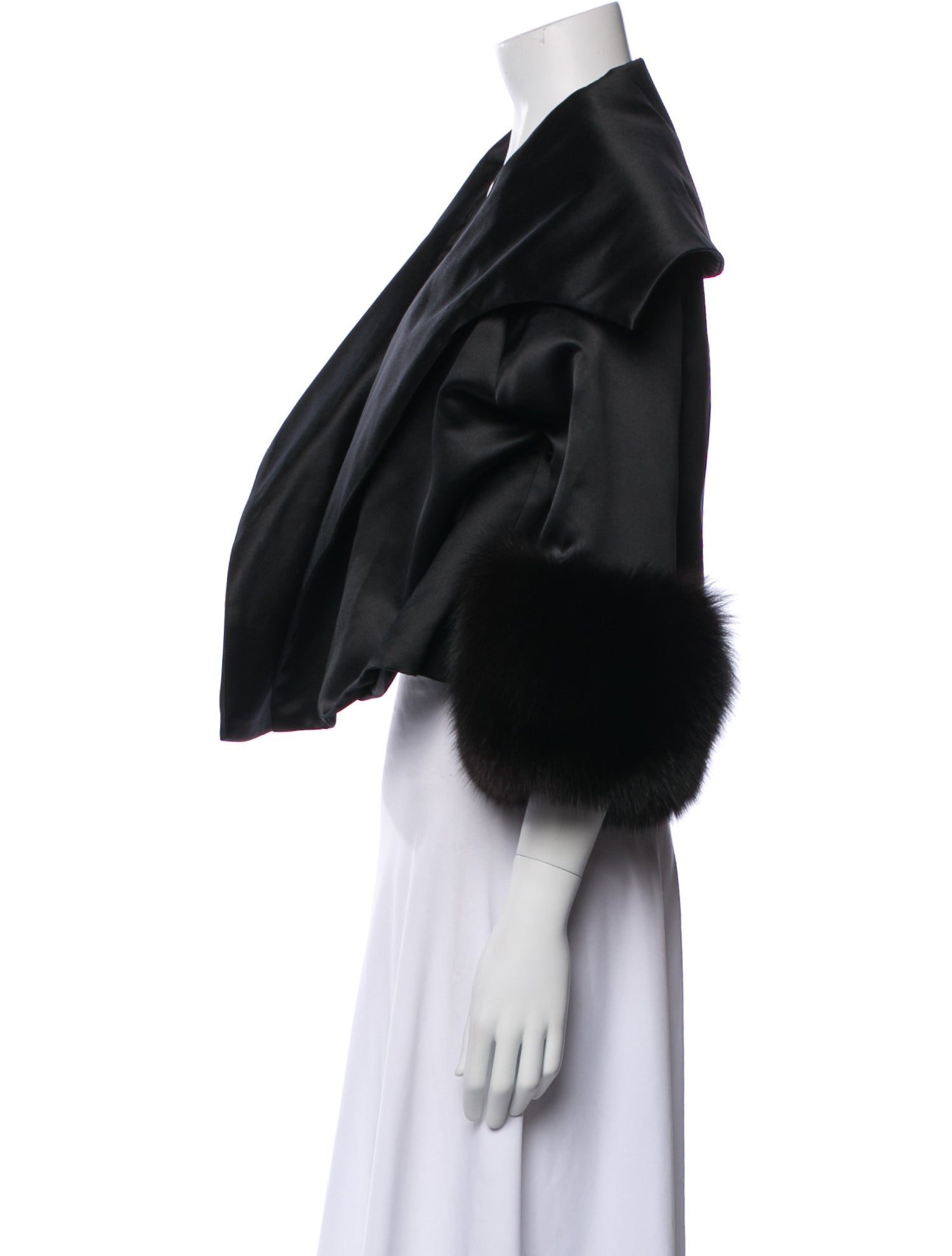 Adrienne Landau Silk Fur Jacket