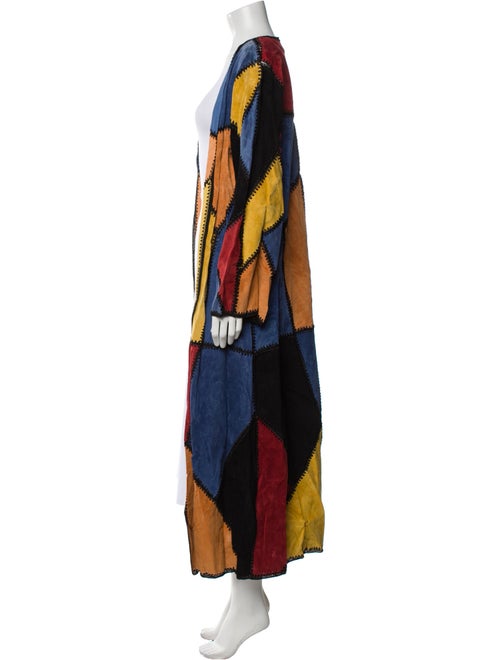 Adrienne Landau Suede Printed Coat