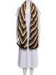 Adrienne Landau Mink Animal Print Scarf