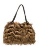 Adrienne Landau Faux Fur Shoulder Bag