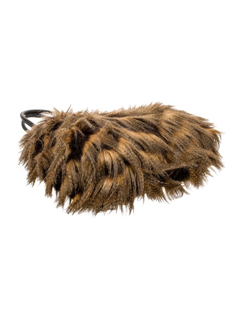 Adrienne Landau Faux Fur Shoulder Bag
