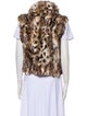 Adrienne Landau Fur Animal Print Fur Jacket