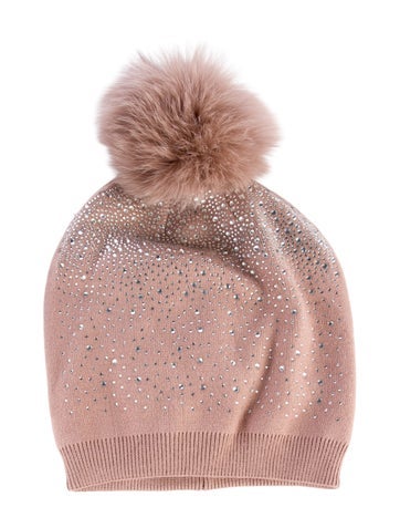Adrienne Landau Winter Accessories pom hat