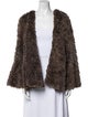 Adrienne Landau Fur Printed Shawl