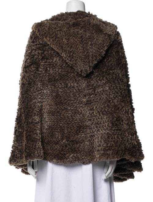 Adrienne Landau Fur Printed Shawl