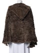 Adrienne Landau Fur Printed Shawl
