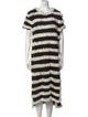 Adrienne Landau Fur Midi Length Dress
