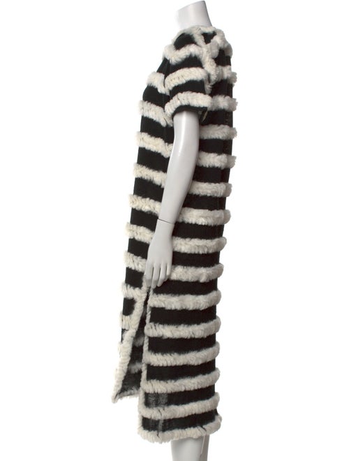 Adrienne Landau Fur Midi Length Dress