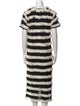 Adrienne Landau Fur Midi Length Dress