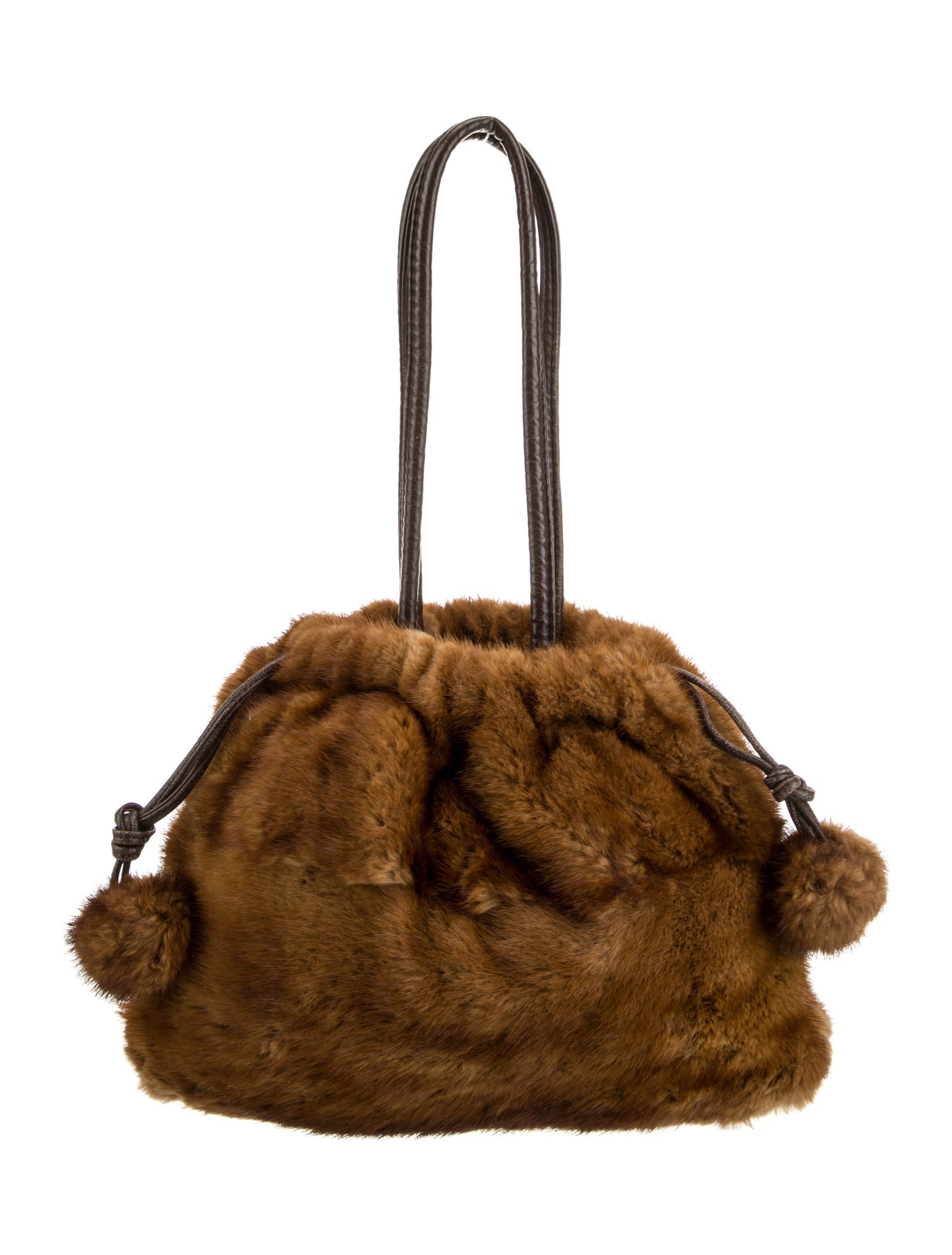 Adrienne Landau Mink Shoulder Bag