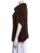 Adrienne Landau Mink Cowl Neck Tunic