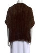 Adrienne Landau Mink Cowl Neck Tunic