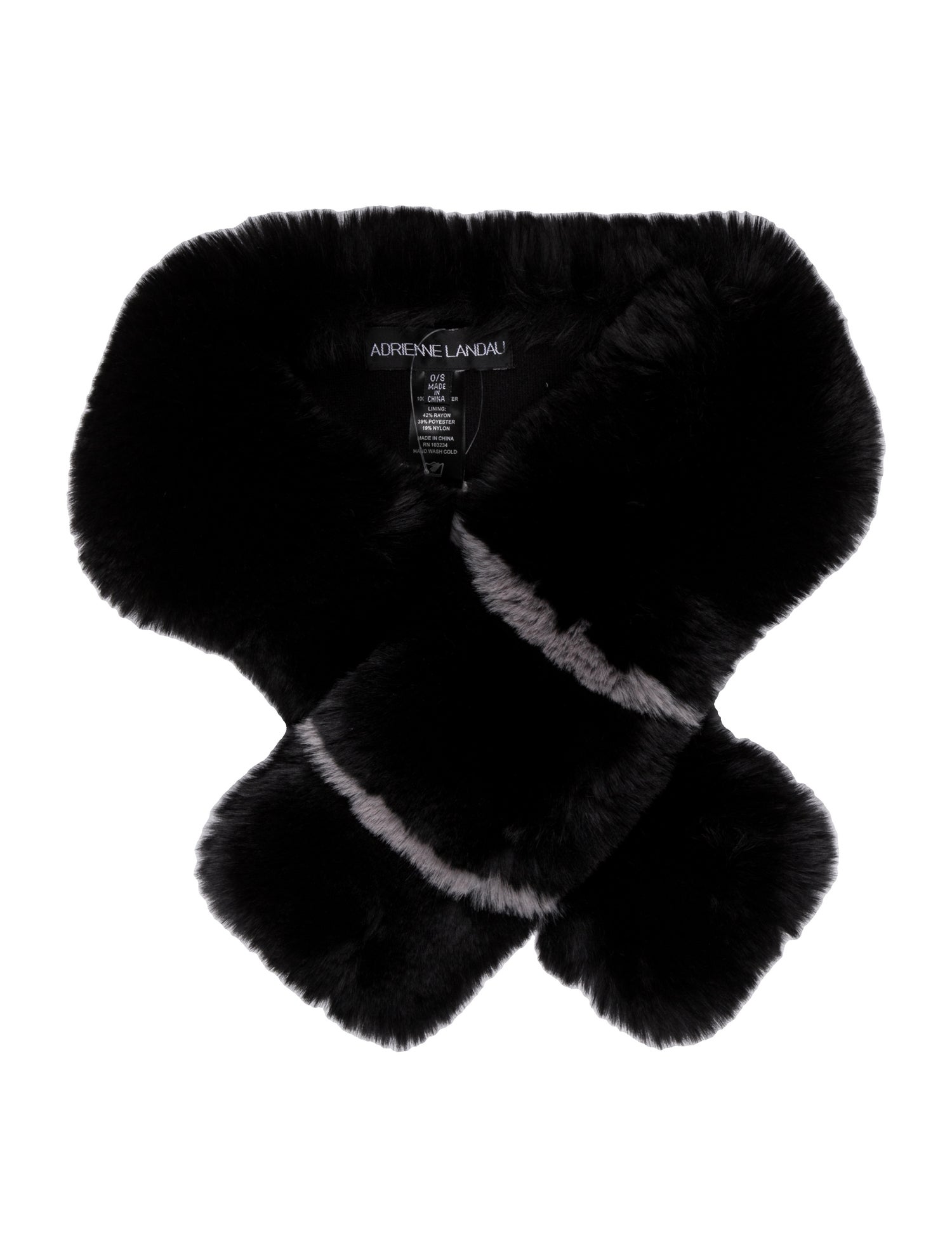 Adrienne Landau Faux Fur Scarf