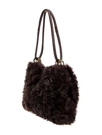 Adrienne Landau Faux Fur Shoulder Bag