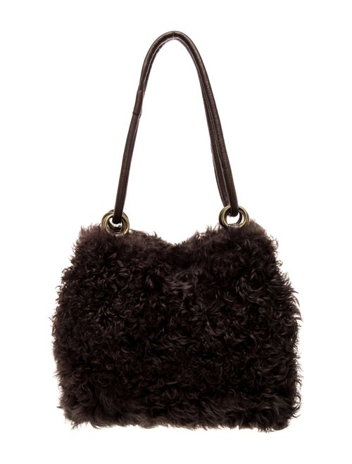 Adrienne Landau Faux Fur Shoulder Bag