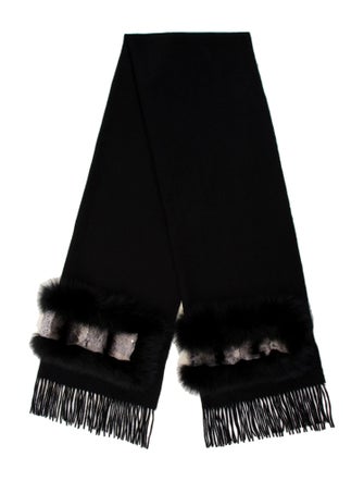 Adrienne Landau Cashmere Printed Scarf