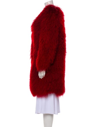 Adrienne Landau Mongolian Lamb Fur Coat
