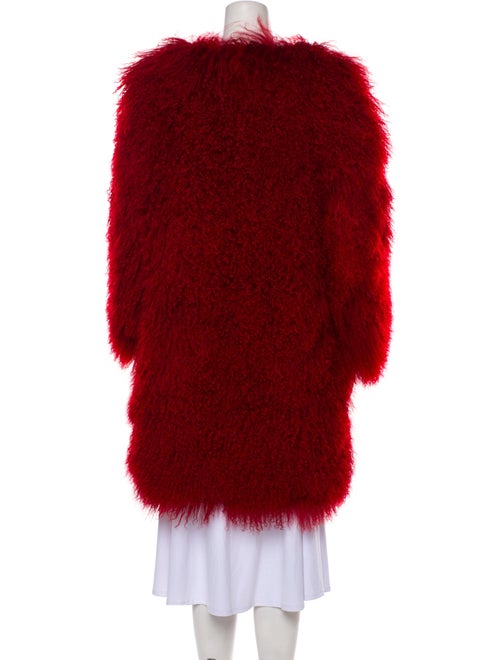 Adrienne Landau Mongolian Lamb Fur Coat