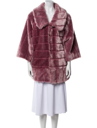 Adrienne Landau Faux Fur Coat
