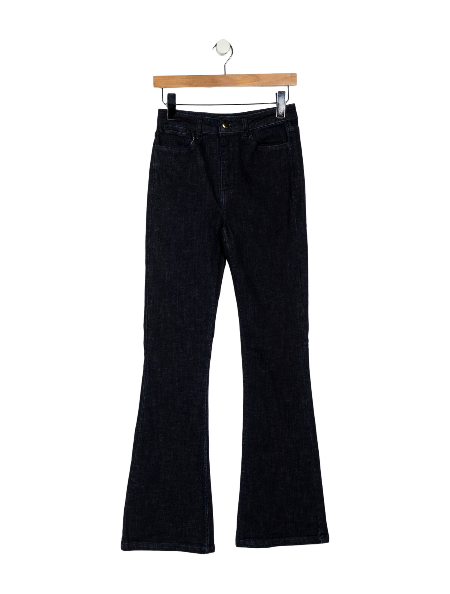 Adrienne Landau Mid-Rise Wide Leg Jeans