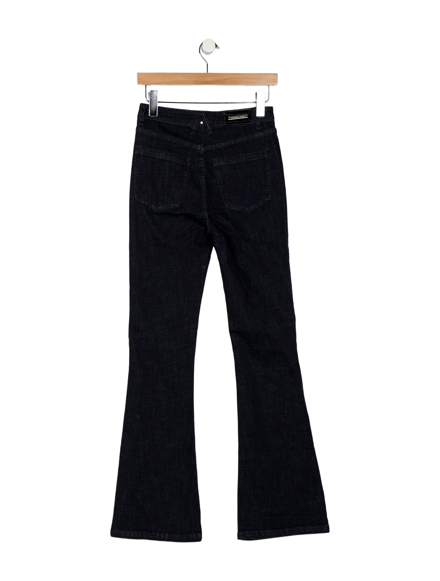 Adrienne Landau Mid-Rise Wide Leg Jeans