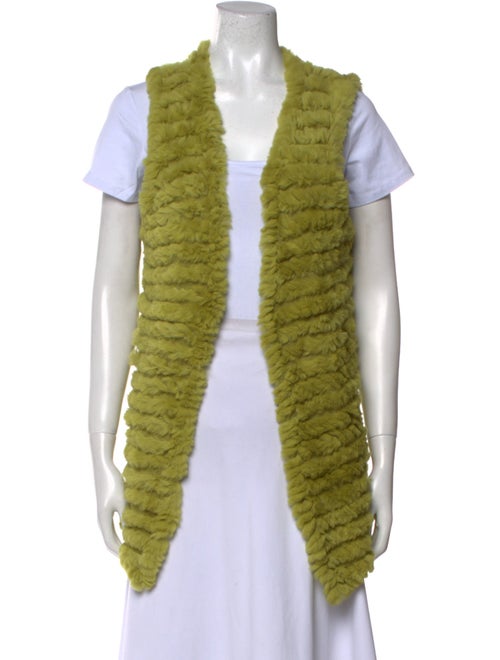 Adrienne Landau Striped Open Front Sweater