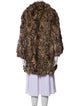 Adrienne Landau Fur Animal Print Fur Coat