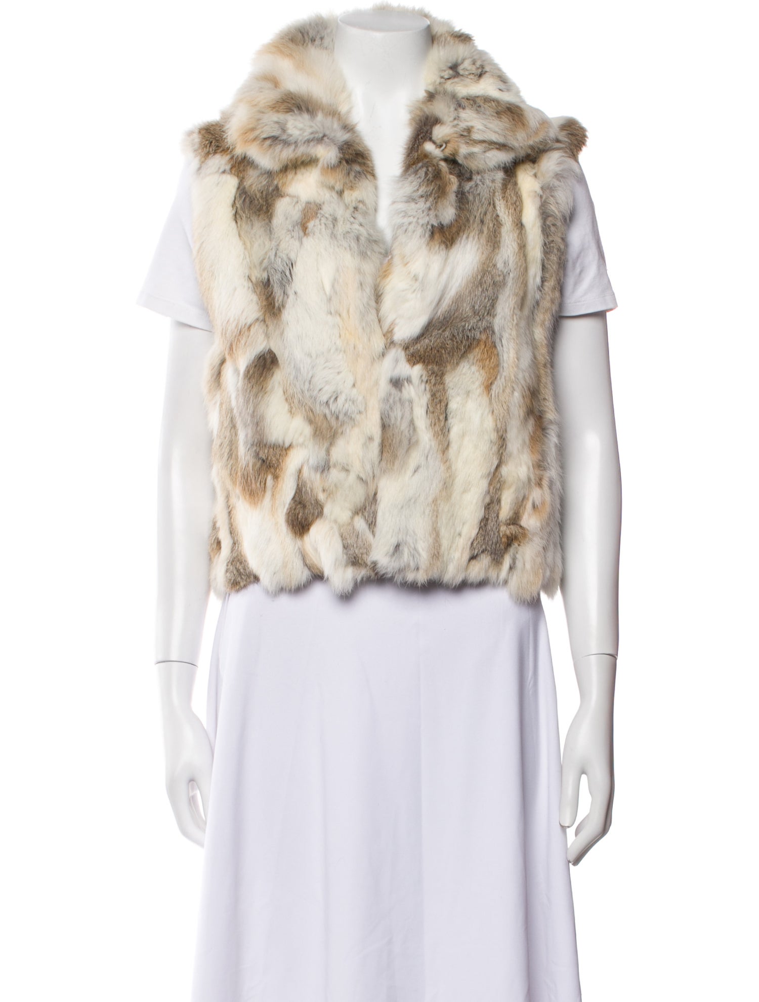 Adrienne Landau Fur Printed Fur Jacket