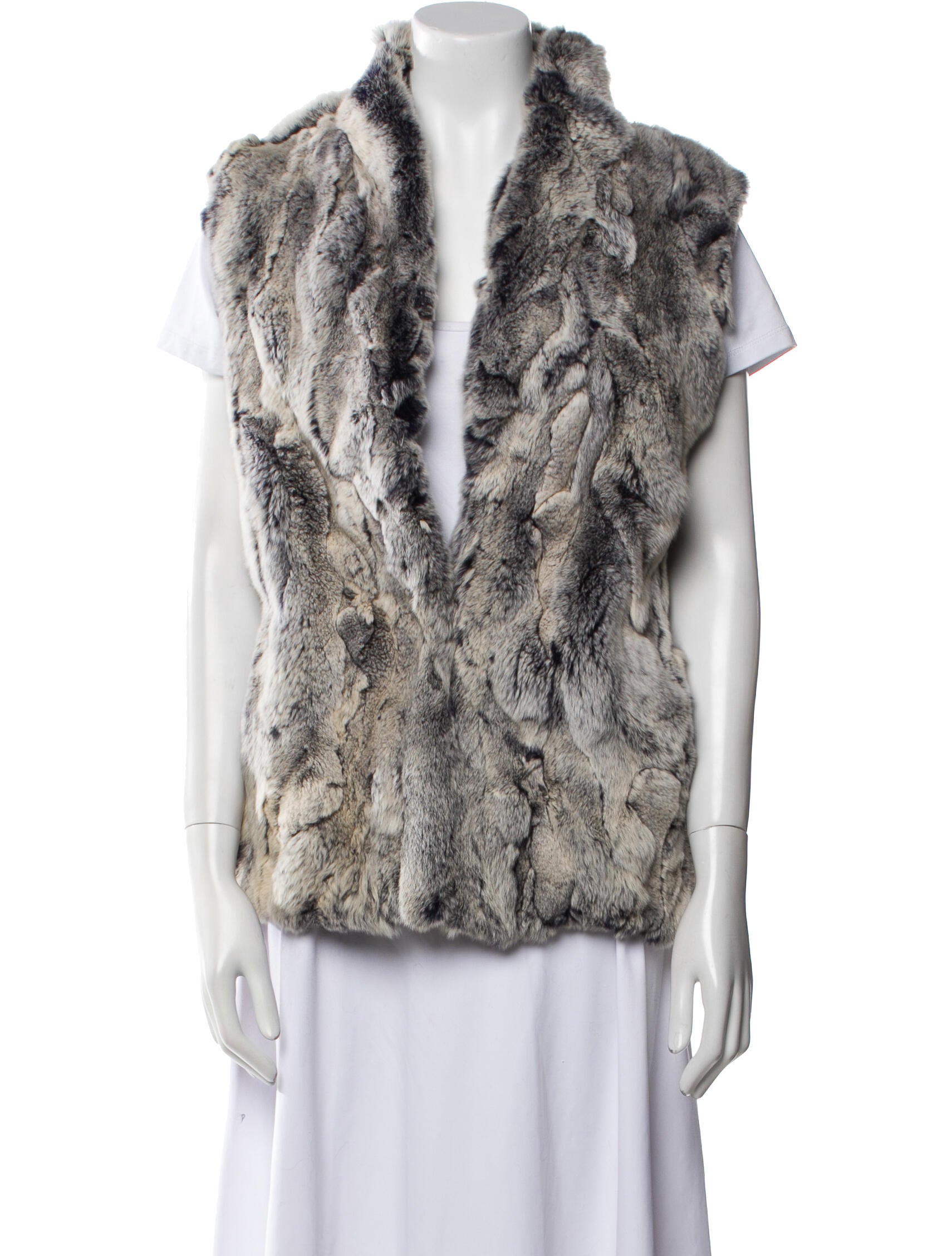 Adrienne Landau Fur Printed Fur Jacket